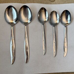 Betson’s Stainless Steel Japan Vintage Starburst Silverware MCM atomic 5pcs